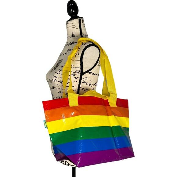 IKEA Rainbow Reusable Bag Storstomma Small Shopping Tote LGBTQIA+ Pride - Picture 2 of 7